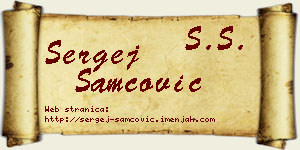 Sergej Samčović vizit kartica
